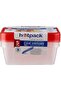 Heavy Duty Clear Microwave Container 750ml with Multicolour Lids, 5 Sets - 5
