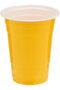Yellow Plastic Cups, 16 oz, Durable Disposable Cold Drink Cups for Parties and Events - 2