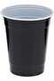 Black Plastic Cups, 12 oz, Durable Disposable Cold Drink Cups for Parties and Events - 4