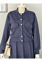 Buttoned Blouse with Skirt Suit Cotton Soft Medium Thickness Seasonal Fabric - 6
