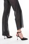 Black Satin 8.5cm Gold Gold Thin Heel Stiletto Wrapped Belt Women's Shoes - 3