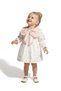 Baby Girls' Collared Floral Lined Long Sleeve Dress for Birthday, Party, Wedding, Special Occasion