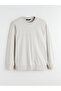 Lcwaikiki classic beige bicycle collar Printed men's sweatshirt - 5