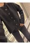 Women's Black Button Detailed Knitwear Cardigan - 4