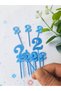 20 Pcs Blue Number 2 Cupcake Picks - Baby Boy 1 Year Old Birthday Cake Decoration Supplies - 3