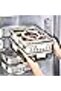 Divided Serving Try Lid & Hndle Portble Snck Box Comprtments Sncks Fruits & Cndy - 3
