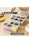 Food Storage Box Lid comprtment Stckble Refrigertor Container Fruits & Food - 3