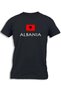 ALBANIA WITH FLAG