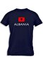 ALBANIA WITH FLAG