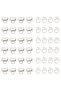 VIDGA Glider and Hook White Curtain Track Accessory Smooth Sliding Curtain Hooks