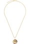 Lotus In The Desert Stainless Steel Necklace, Sacred Mandir Coordinates Pendant, durable gold-plated