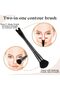 Nose Contour U-Shaped Makeup Brush - 2-in-1 Dual Ended, Precision Sculpting & Defining, Perfect for