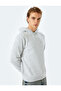 Reglan Sleeve Cotton Blend Hooded Basic Hoodie with Raised Stitch Detail - 2