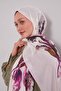 شال قطني بنمط زهرة التوليب