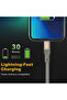 كابل PLUS IM-DC105 USB-C إلى Lightning بقوة 35 واط، بطول 1.2 متر، مزود بتقنية PD للشحن السريع، سلك مضفر متين - 4