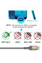 كابل PLUS IM-DC104 60 واط من النوع C إلى النوع C PD مضفر بطول 1.2 متر للشحن السريع ومزامنة البيانات - 5