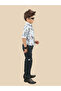 Printed Buttoned Shirt and Pant Set - 3