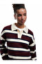 Polo Neck Striped Knitwear Sweater - 2