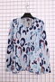 Women's Plus Size Lycra Crew Neck Mix Pattern Soft Sweater Mother Blouse - 2