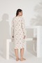 100% Cotton Long Sleeve Women's Dress 91226 - 6