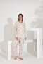 100% Cotton Long Sleeve Women's Pajama Set 98289