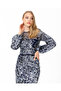 Fish Form Zero Collar Embroidered Evening Dress - 2