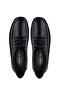 Men's Genuine Leather Black Casual Shoes - 5
