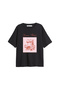 Farmers Market Printed Relaxed Fit Black Women's Tshirt