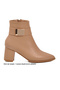 Nude Skin Zippered Women's Boots Slim Fit 262326 Z - 2