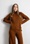 Women’s Embossed Detail Knit Set – Cinnamon