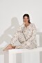 100% Cotton Long Sleeve Women's Pajama Set 98289 - 2