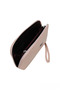 Genuine Leather Women's Makeup Cosmetic Bag with Wrist Strap 20029 - 7