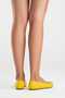 Veibola Women's Genuine Leather Ballet Flats Lemon Color-Match Leather Lining - 5