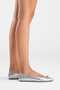 Veibola Women's Genuine Leather Ballet Flats Lamé Color-Match Leather Lining - 3
