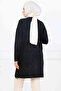 Mercedized Tunic with Patterned Sleeves K5012 Black - 4