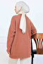 Stone Detailed Knitwear Tunic S3008 Rose - 4