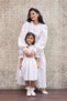 White Seersucker Mother-Daughter Dress Combination (Sold as Single) - 6