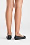 Aaron Women's Genuine Leather Ballet Flats Black Color-Match Leather Lining - 4