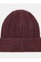 CK PATCH BOUCLE BEANIE Brązowy-OS - 2