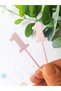 20 Pcs Pink Number 1 Cupcake Picks - Baby Girl 1St Birthday Cake Decoration Supplies - 4