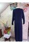 Long Sleeve Printed Pocket Long Women's Dress - 2
