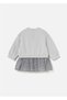 Baby Girl Tulle Printed Dress Gray 2912 - 4