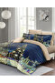 New Year's Duvet Cover Set 100% Natural Cotton Merry Christmas Double Starry Tree