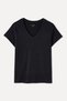Women's Black V-Neck T-Shirt