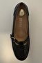 Genuine Leather Orthopedic Sole Black Heeled Shoes with Heel Spur Feature - 3