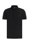 Black Regular Fit Polo Neck Cotton T-Shirt