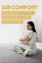 Air Comfort Skin-Friendly Anti-Uv (XXL) Sleeping Pillow Soft Touch - Large Size Orthopedic Visco Pillow - 2
