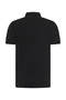 Black Regular Fit Polo Neck Cotton T-Shirt - 2