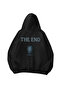 The End Printed Black Oversize Unisex Hoodie Sweatshirt