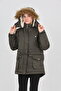 Girl's Winter Thick Fleece Lined Warm Long Parka Model Coat - 5